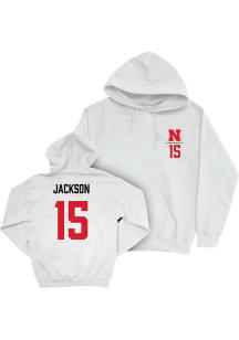 Andi Jackson Nebraska Cornhuskers Mens White NIL Logo Player Hood