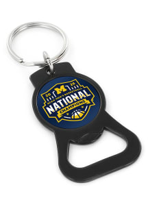 Michigan Wolverines Bottle Opener 2026 MBB Nat Champ Keychain - Blue