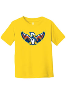 Summit Sportswear Myrtle Beach Pelicans Toddler Gold Primary Copa Short Sleeve T-Shirt