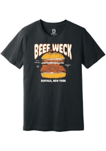 Summit Sportswear Buffalo Dark Grey Beef on Weck Short Sleeve Fashion T Shirt