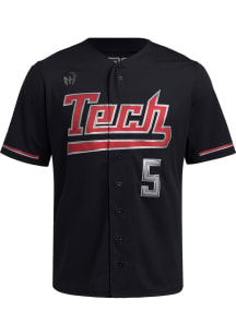 Adidas Texas Tech Red Raiders Mens Black Patrick Mahomes Replica Baseball Jersey