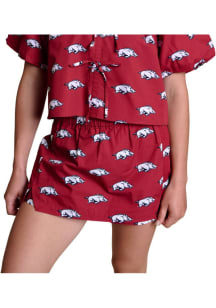 Arkansas Razorbacks Womens Crimson Poplin Skirt
