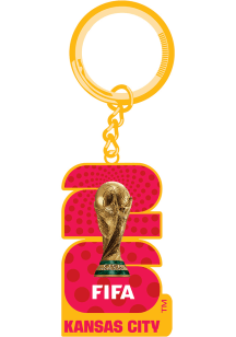 FIFA Kansas City 2026 World Cup Host City Keychain - Gold