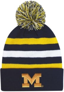 LogoFit Michigan Wolverines Navy Blue Halftime Youth Knit Hat