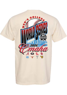 Something Inked  Ivory 2026 Men's College World Series 8 Team Short Sleeve T Shirt