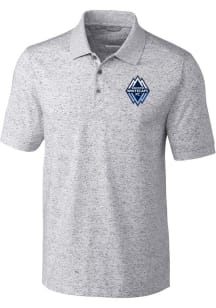 Cutter and Buck Vancouver Whitecaps FC Mens Graphite Advantage Space Dye Short Sleeve Polo