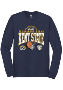 Summit Sportswear Kent State Golden Flashes Navy Blue MAC 2026 WBB Tournament Bound Long Sleeve T..
