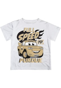 Vive La Fete Purdue Boilermakers Toddler White Full Speed Short Sleeve T-Shirt