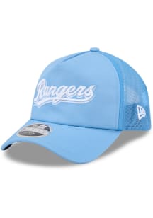 New Era Texas Rangers 2026 Batting Practice 9FORTY Apex Adjustable Hat - Light Blue