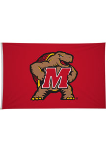Maryland Terrapins 5' x 8' Silk Screen Grommet Flag - Red