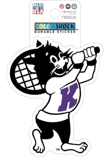 K-State Wildcats Tennis Varsity Willie Durable Stickers - Purple