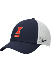 Nike Illinois Fighting Illini Golf Rise Trucker Adjustable Hat - Navy Blue
