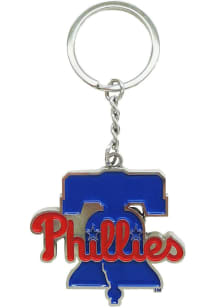 Philadelphia Phillies 3MM Silver Keychain - Red