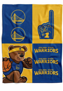 Golden State Warriors Domino Swaddle Baby Blanket