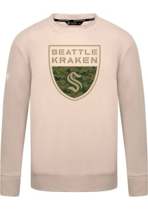 Levelwear Seattle Kraken Tan Mandate Buckler Long Sleeve T Shirt
