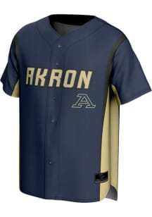 ProSphere Akron Zips Mens Navy Blue Rival Baseball Baseball Jersey