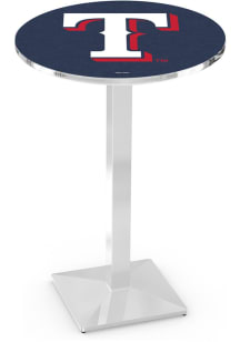 Texas Rangers Chrome Square Base Pub Table