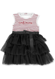 Indiana Hoosiers Toddler Girls Black Haven Tutu Short Sleeve Dress