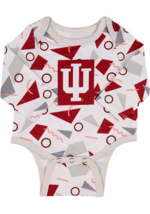 Indiana Hoosiers Baby Cardinal Hollis Long Sleeve One Piece