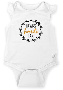 Iowa Hawkeyes Baby White Santana Short Sleeve One Piece