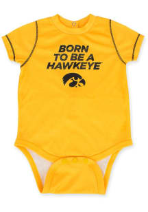 Iowa Hawkeyes Baby Black Scranton Short Sleeve One Piece