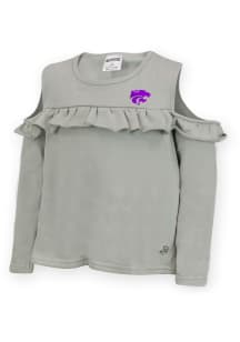 K-State Wildcats Girls Grey Gail Long Sleeve T-shirt