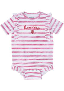 Indiana Hoosiers Baby Blue Hali Short Sleeve One Piece