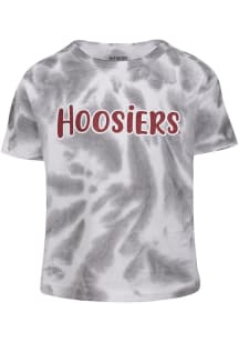 Indiana Hoosiers Girls White Irma Short Sleeve Tee