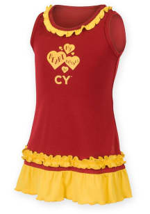 Iowa State Cyclones Baby Girls Cardinal Sun Short Sleeve Dress