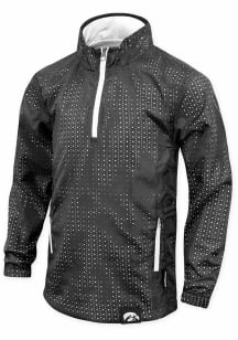 Iowa Hawkeyes Youth Black Macy Long Sleeve Quarter Zip Shirt