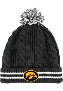 Iowa Hawkeyes Black Boaz youth Knit Youth Knit Hat