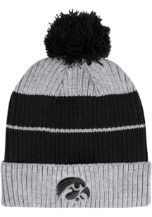 Iowa Hawkeyes Black Owens Knit Mens Knit Hat