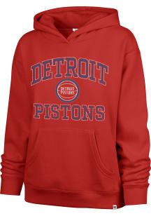 47 Detroit Pistons Womens Red Naomi Hooded Sweatshirt