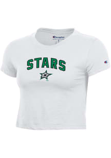 Champion Dallas Stars Womens White Baby Short Sleeve T-Shirt