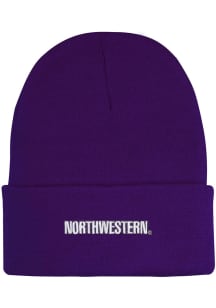 LogoFit Northwestern Wildcats Purple North Pole Youth Knit Hat