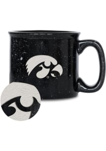 Iowa Hawkeyes Speckle Campfire Ceramic Mug - Black