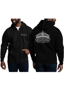 Harvard Crimson Mens Black Johnson Gate Long Sleeve Full Zip Jacket