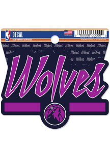 Minnesota Timberwolves 2025 City Edition Clean Cut Auto Decal - Navy Blue