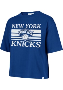 47 New York Knicks Womens Blue Go Team Reed Short Sleeve T-Shirt