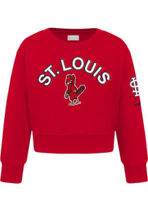 Pro Standard St Louis Cardinals Girls Red Classic Essentials Long Sleeve T-Shirt