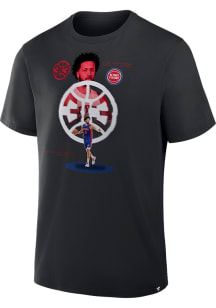 Cade Cunningham Detroit Pistons Black Finger Roll Short Sleeve Player T Shirt