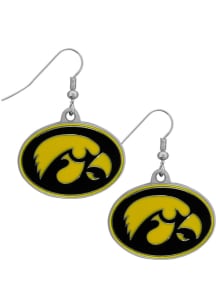 Iowa Hawkeyes Chrome Dangle Womens Earrings