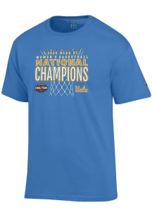 Champion UCLA Bruins Light Blue WBB National Champs 2026 Jersey Short Sleeve T Shirt