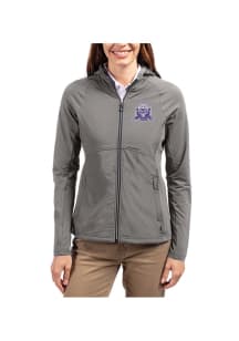 Cutter and Buck Northwestern Wildcats Womens Graphite Vault Adapt Eco Light Weight Jacket