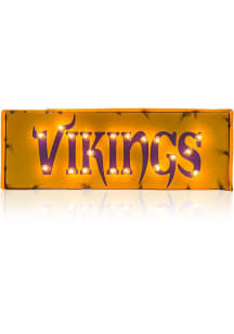 Minnesota Vikings Lighted Recycled Metal Street Sign Marquee Sign