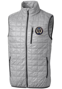 Cutter and Buck Philadelphia Union Mens Grey Rainier PrimaLoft Sleeveless Jacket