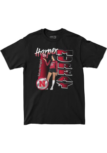 Harper Murray Nebraska Cornhuskers Youth Black 90s Tee Fashion Player Tee