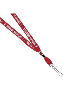 Jardine Indiana Hoosiers 3/8 Football Sublimated w/Swivel Hook Lanyard - Red