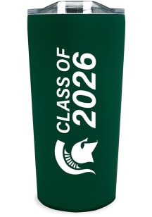Michigan State Spartans 18oz Class of 2026 Soft Touch Stainless Steel Tumbler - Green