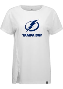Levelwear Tampa Bay Lightning Womens White Influx Home Turf Short Sleeve T-Shirt